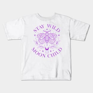 Stay Wild Moon Child Kids T-Shirt